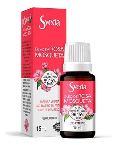  Óleo De Rosa Mosqueta Sveda 99,15% Puro 15ml