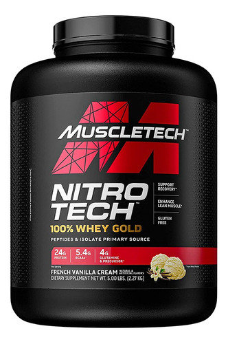 Muscletech Nitrotech Whey Gold De 5 Lbs Vainilla