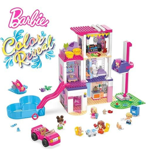 Mega Barbie Color Reveal Juego De Juguetes De Construcción,