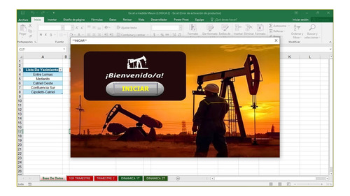 Excel Para Registro De Tareas En Yacimientos Petrolíferos