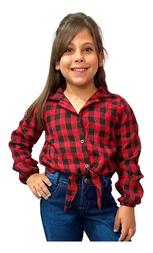 Camisa Xadrez Infantil Menina: Promoções