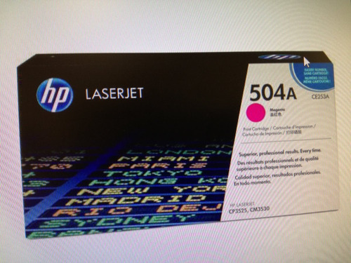 Toner Hp Ce253a Magenta 7,000 Impresiones Cp3525 100% Origin