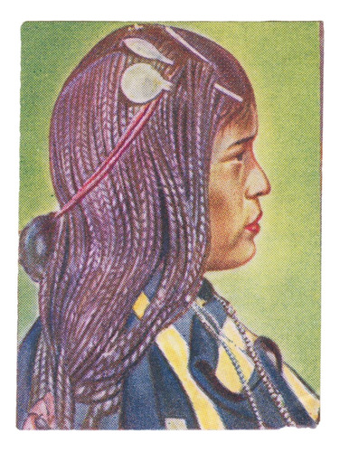 1946 Figurita Mujer Indigena Quechua De Cuzco Album Uruguay 