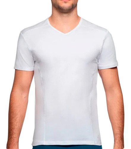 Camiseta Cotton Rib Manga Corta Cuello En V Jockey Usa Flex