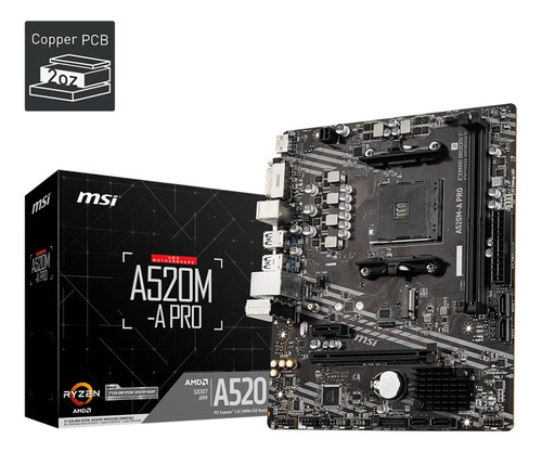 Tarjeta Madre Msi A520m - A Pro Socket Am4