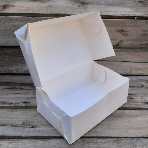 Pack De 10 Cajas Para Reposteria-alfajores 13x17x7 Blanco