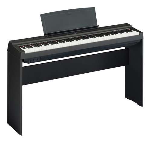 Kit Piano Digital Yamaha P-125 B 88 Teclas + Fonte + Estante
