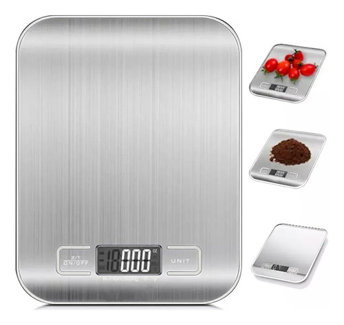 Pesa Balanza Gramera Digital De Cocina Hasta 5000 Gramos 5kg De 2 Pilas AAA