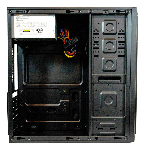 Gabinete Kit Atx Fuente 500watts Mouse Y Teclado Ds Pc Negro