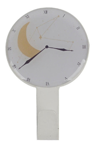 Perchero Sticker Diseño Reloj Luna 13x8x3cm