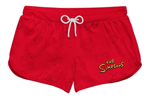 Short Feminino Praia The Simps Lisa Face Ref0236