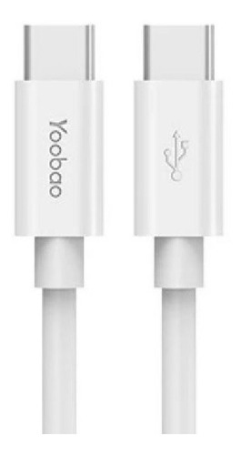 Cable Usb Tipo C 3.0 A Usb C 3.0 3amp 1,00 Mts Marca Yoobao 