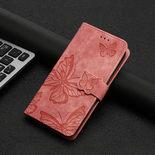 Funda Para Huawei Nova5t/honor 20/9x Lite, Cartera, Soporte Para Pulsera, Ranura Para Pulsera, Piel Estampada Con Mariposas