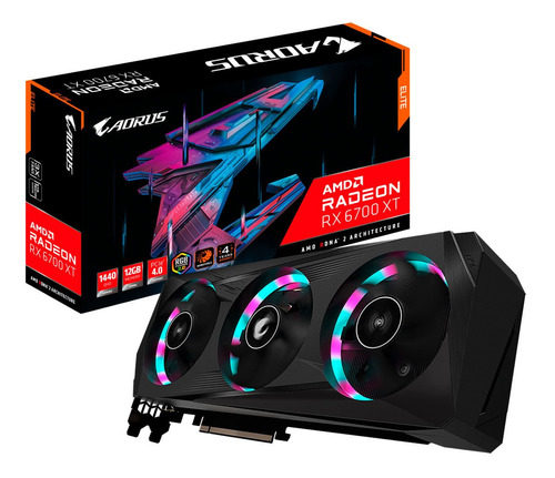 Tarjeta De Video Gigabyte Aorus Radeon Rx6700xt Elite 1440