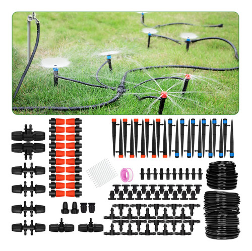 Jayee Kit De Riego Por Goteo De 130 Pies, Sistema De Riego D