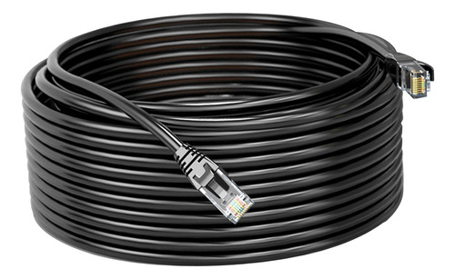 Cable Ethernet Cat6e, Plug And Play Negro, Premium, 10m