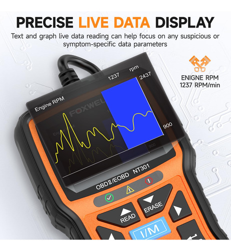 Escáner Obd2 Foxwell Nt301 Professional Mechanic Diagnostic