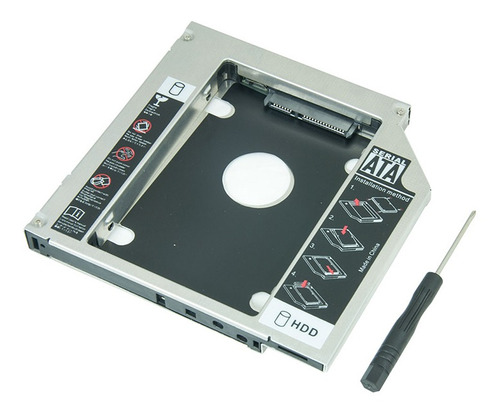 Adaptador Dvd P/ Hd Ou Ssd Sata Notebook Drive Caddy 12,7mm