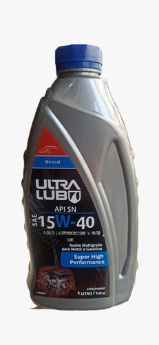 Super Oferta Aceite Ultra Lub 15w40 Mineral 