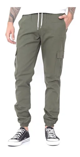 Pantalones de hombre con puño new arrivals