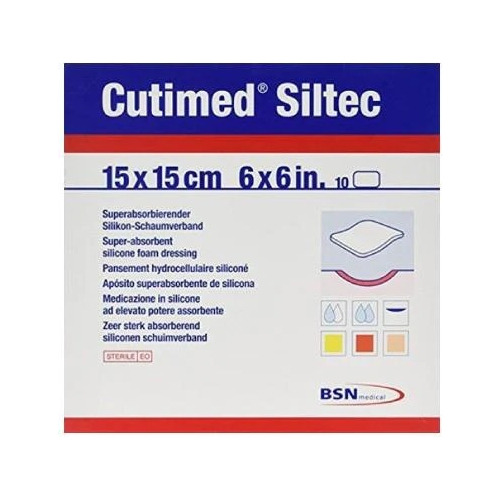 Cutimed Siltec 15 X 15 C/10 Marca Bsn Apósito Silicon