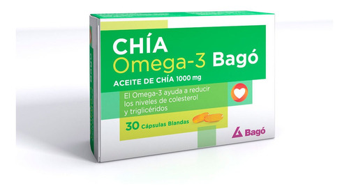 Chia Omega 3 X 30 Cps Blandas Suplemento Dietario