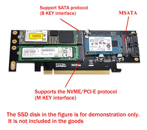 Tarjeta Elevadora 3 En 1 Para Computadora De Escritorio Pcie
