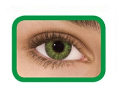 Freshlook Colorblends Lentes Color + Liquido 60ml + Estuche Color Esmeralda - Gemstone Green