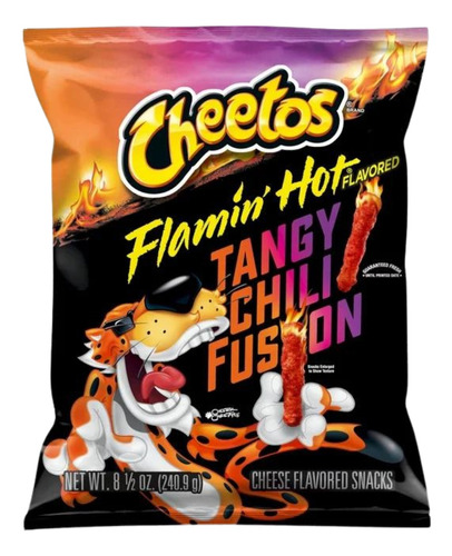 Cheetos Flamin Hot Tangy Chili Fusion Papitas Americanas