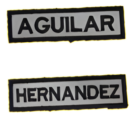 Porta Nombre Parche Tactico Bordado