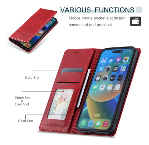 Funda Tipo Cartera Para Teléfono Redmi 13c 12 10 10c 9 11a