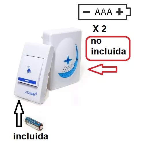 Timbre Inalambrico Exterior Resistente Al Agua Sin Cables