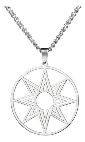 Collar Colgante Estrella Ishtar Inanna Fertilidad De Acero