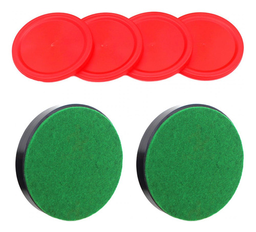 Empujadores De Air Hockey Y Discos De Air Azul Oscuro