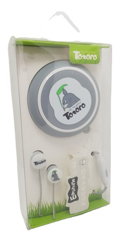 Imagen 4 de 4 de Manos Libres Audífonos Totoro Con Estuche