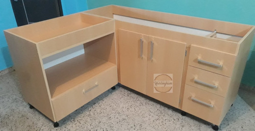 Mueble De Cocina, Esquinero Porta Micro Ondas O Horno X Mts 