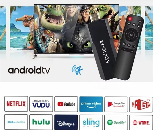 Tv Stick 4k Wi-fi Android Smart Tv Box Hdmi C/remoto C/ M@gi Negro Estándar
