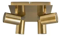 Comprar Luminaria Aplique Spots Cuadruple Aluminio Interior Techo