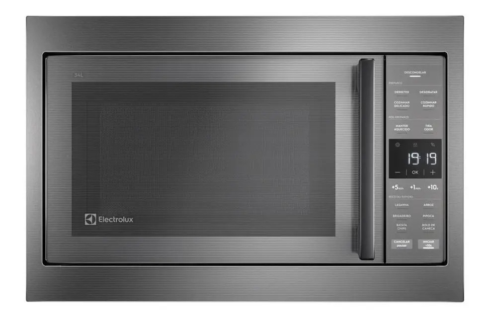 Micro-ondas de Embutir Electrolux 34L Cinza Experience com Painel Inteligente ME3BC
