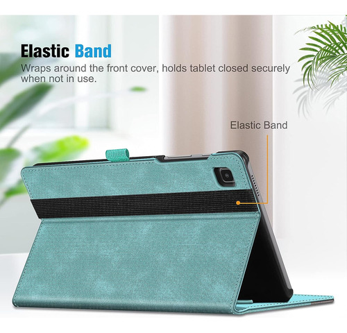 Funda Con Tapa Soporte Azul Para Samsung Galaxy Tab A7 Lite
