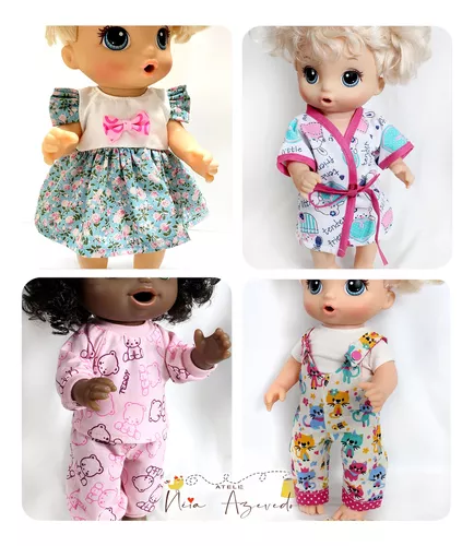 Roupinha Roupa P/ Boneca Baby Alive Pijama Malha 2023