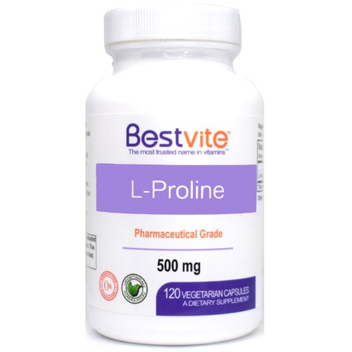 L-prolina 500 Mg (120 Cápsulas Vegetarianas)