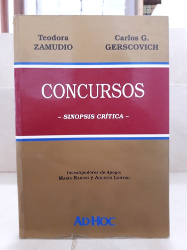 Derecho. Concursos: Sinópsis Práctica. Zamudio - Gerscovich