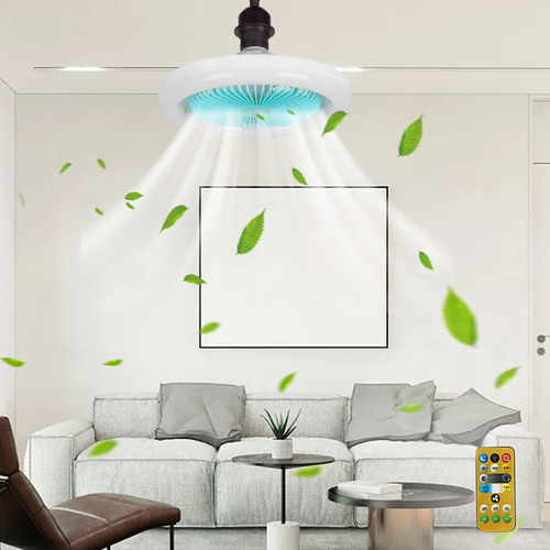 Yi Ventiladores Led 30w 36w Con Lámpara Azul 36w