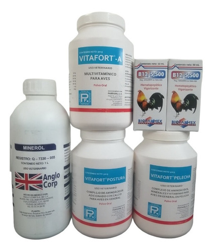 3 Vitafort (a,postura,pelecha)+1 Lt Minerol + 2pz 5500 50 Ml