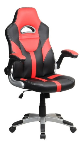 Silla Gamer Rojo/negro Base De Metal LG Amoblamientos 