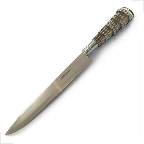 Cuchillo de acero inoxidable Cabo Rabo Tatu Camping Jungle Fishing Hickmann Game Color Grey