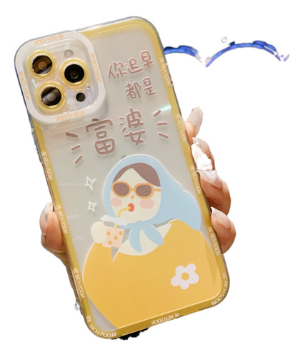 Para Iphone13pro/12/xr/xs Angel Eyes Female Phone Case