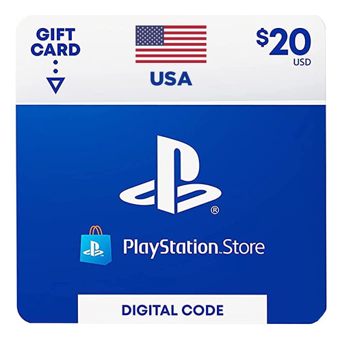 Tarjeta Psn 20 Usd Playstation Gift Card Ps4 Ps3 Disponible