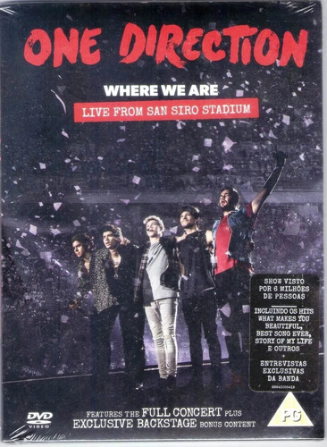 Dvd One Direction Where We Are Live From San Siro Stadium